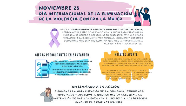 25 de noviembre: UNICIENCIA y su compromiso permanente en la erradicación de la Violencia de Género