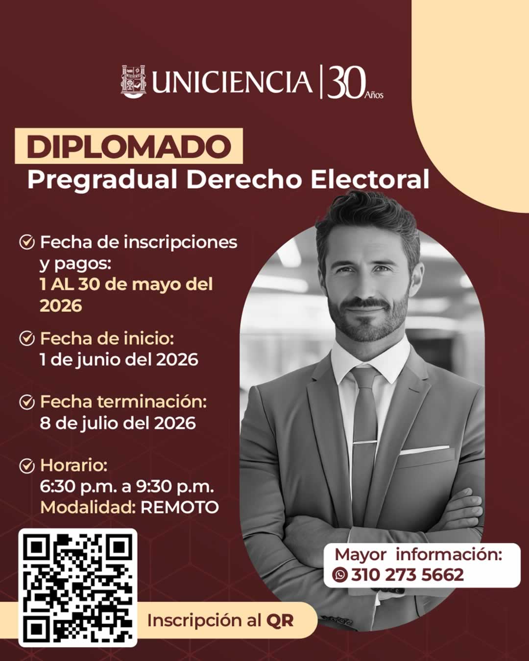 Diplomado Pregradual Derecho Electoral | UNICIENCIA