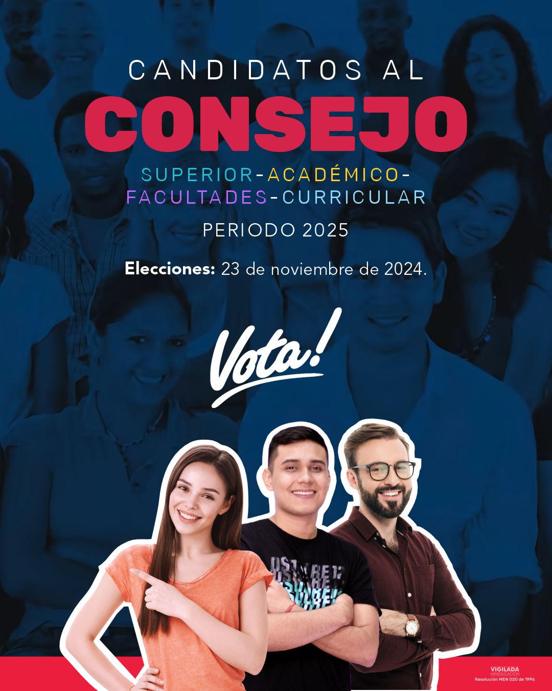 Candidatos al consejo académico, superior y facultades - UNICIENCIA 2024