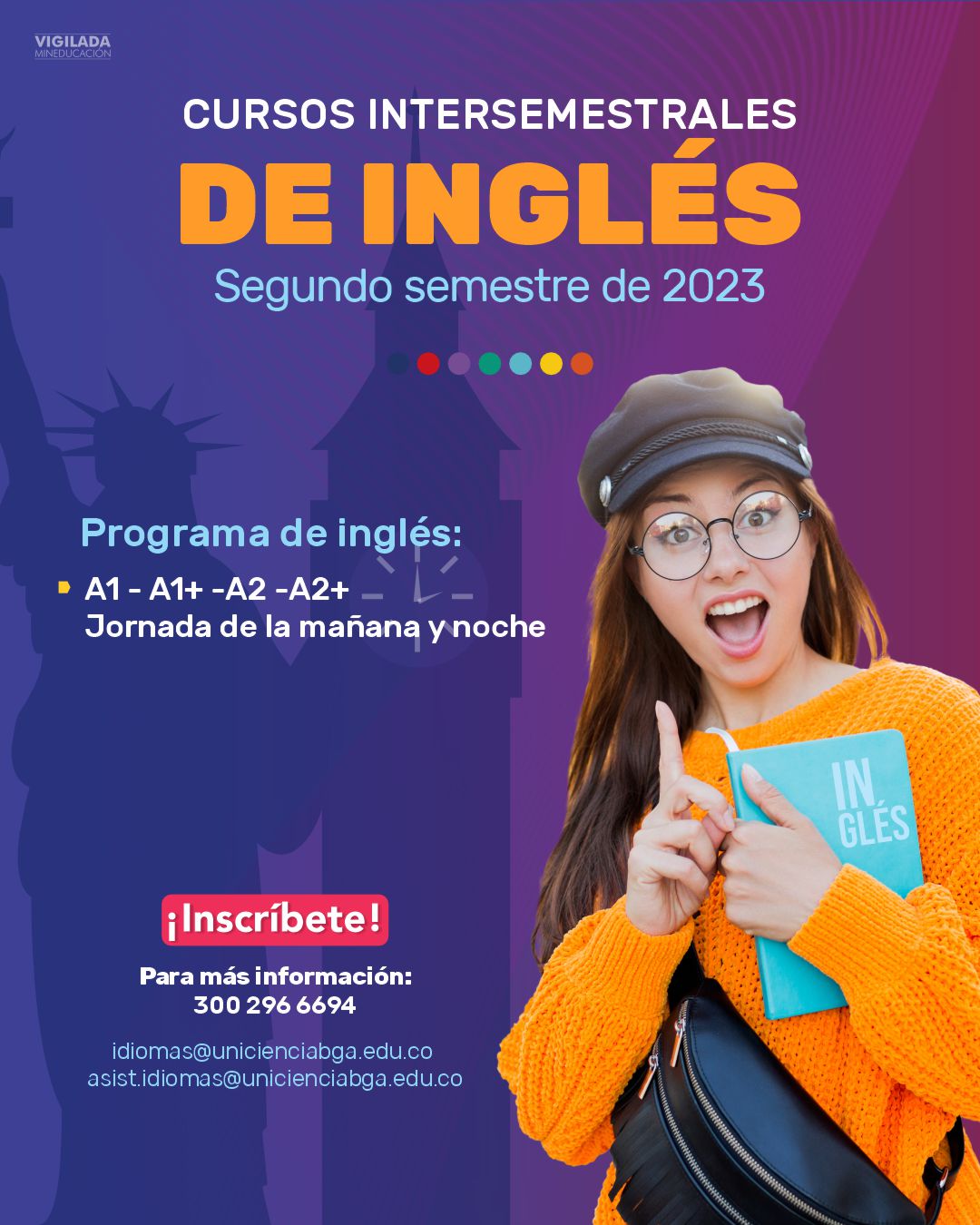 Cursos Intersemestrales de inglés - segundo semestre 2023 | UNICIENCIA 