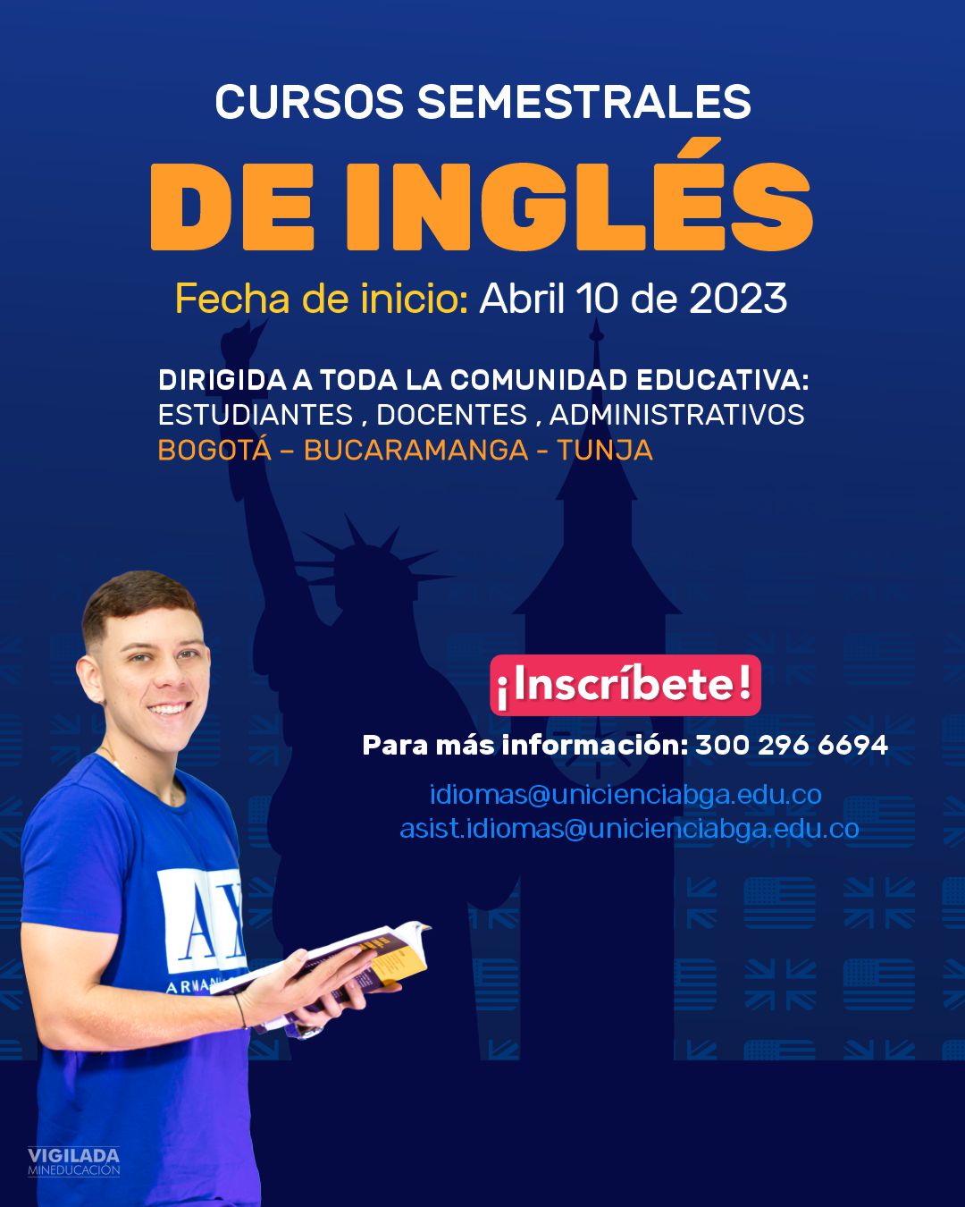 Cursos semestrales de inglés - Abril 2023 | UNICIENCIA