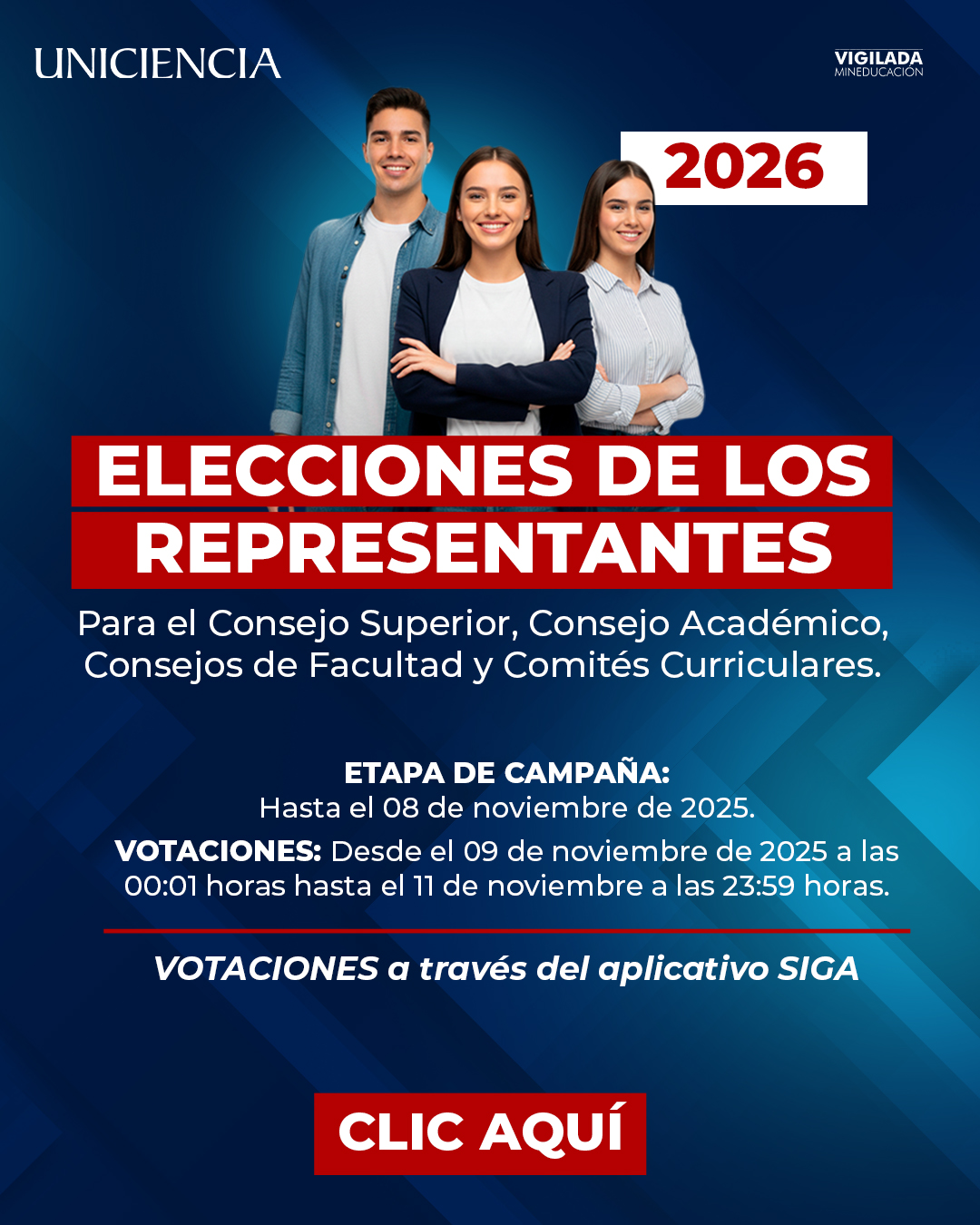 Elecciones de los Representantes | UNICIENCIA