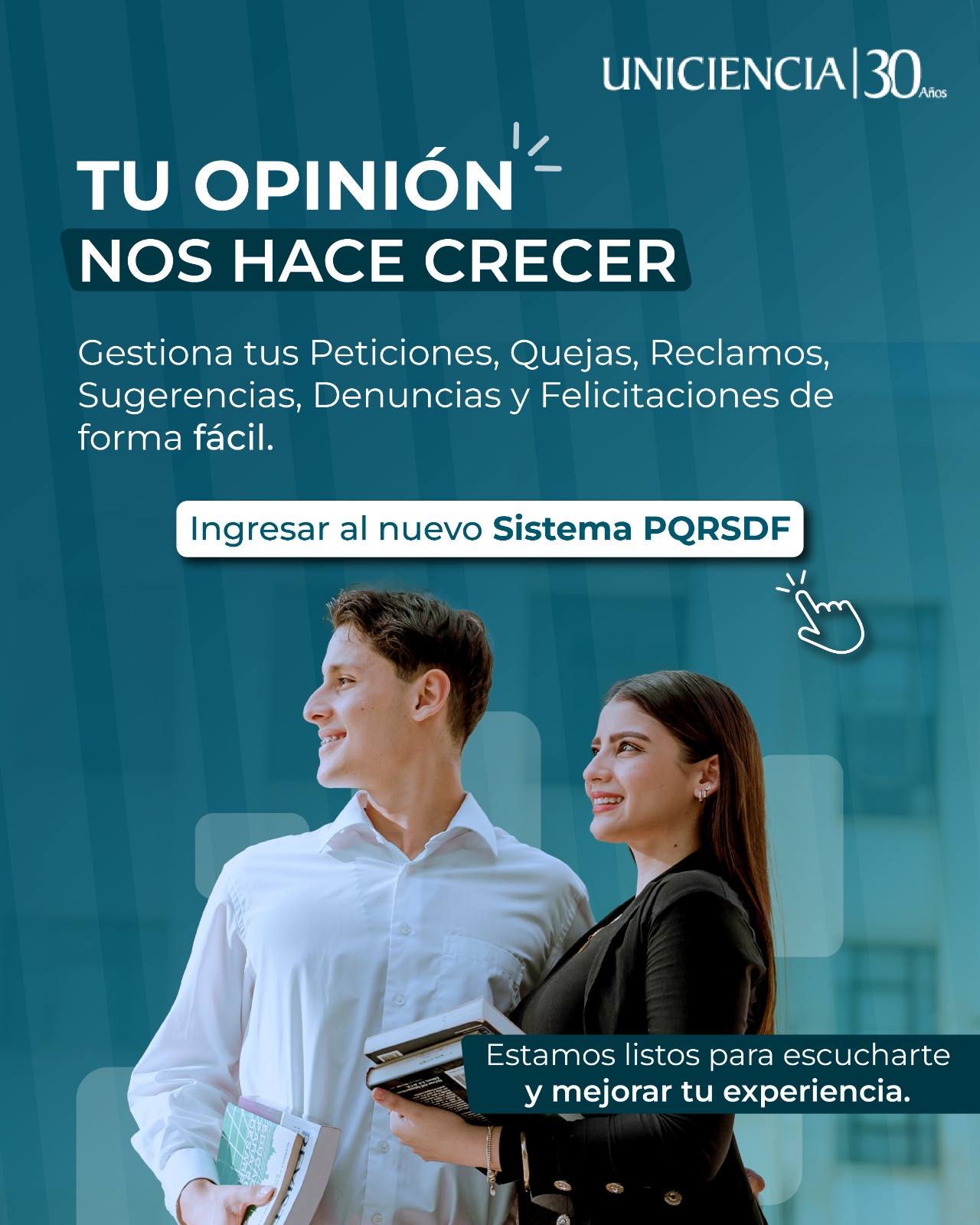 Nuevo sistema de PQRSDF - UNICIENCIA
